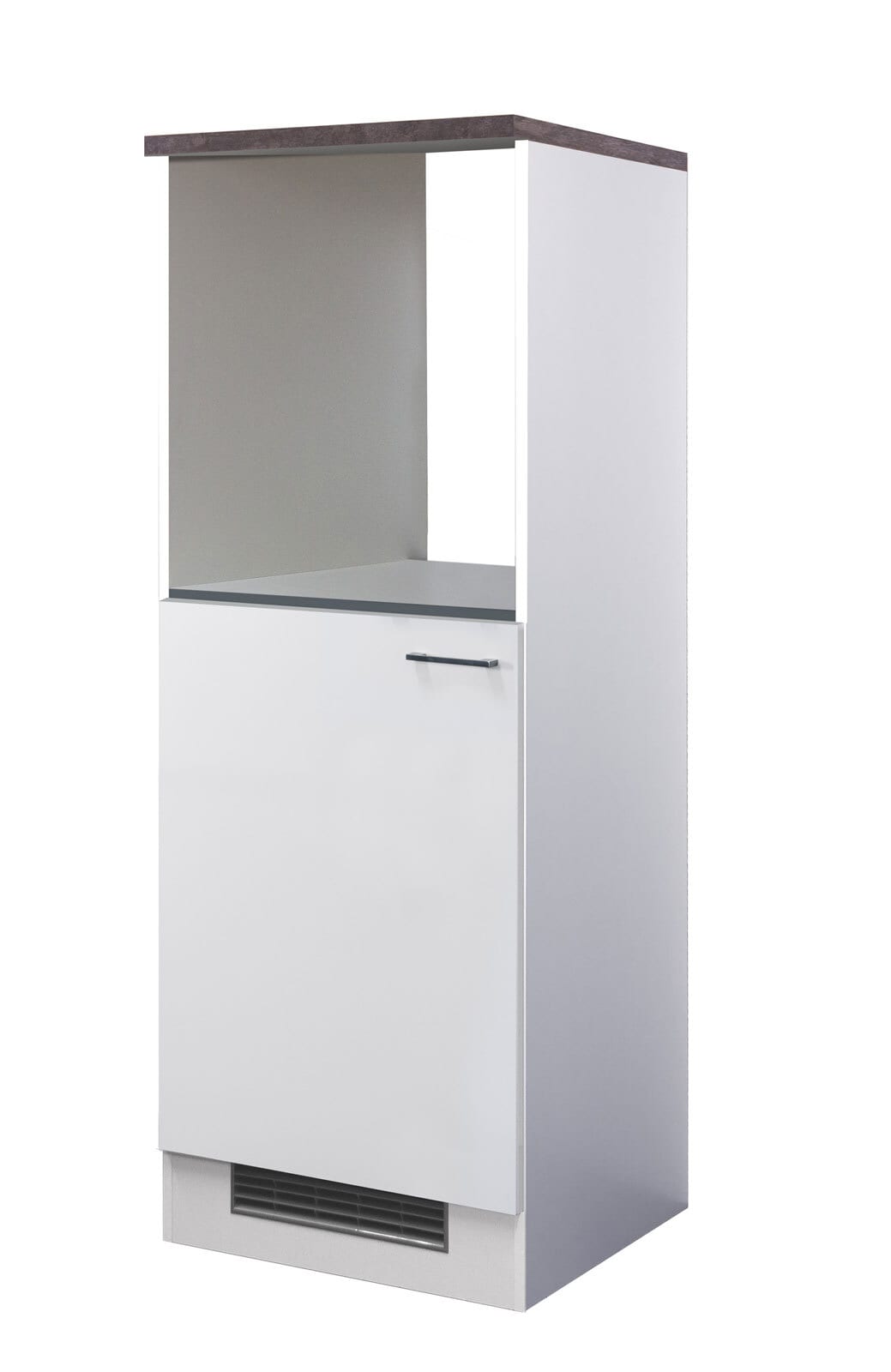 Küchen Geräteumbauschrank LUCCA 168,5 cm weiß/ grau