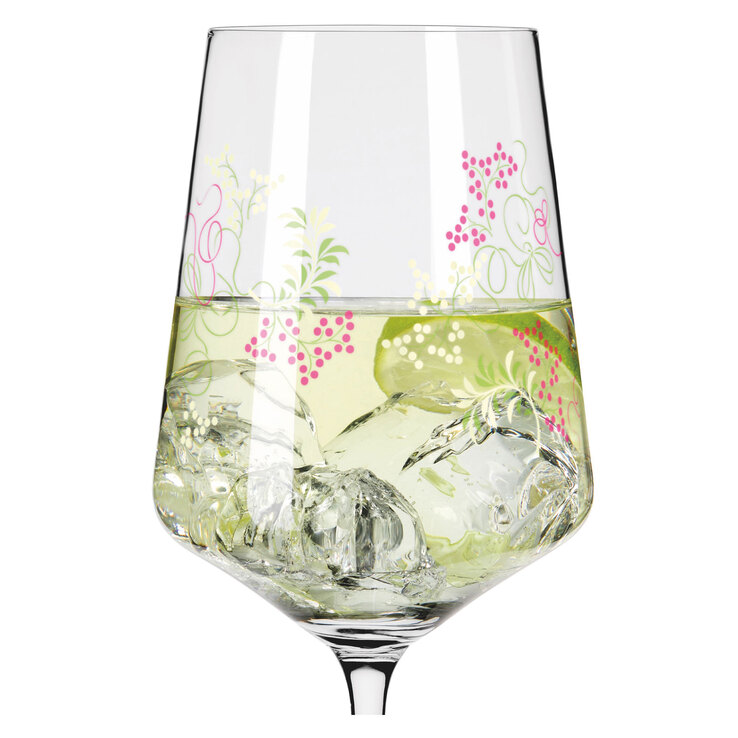 RITZENHOFF Aperitifglas SOMMERTAU HUGO 4er Set Blumen Kristallglas