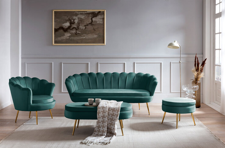 Sofa 2-Sitzer grün