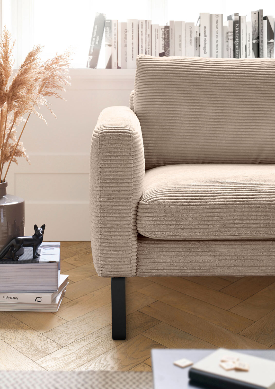 Ole Gunderson Ecksofa ROMA 298 x 154 cm Cord taupe