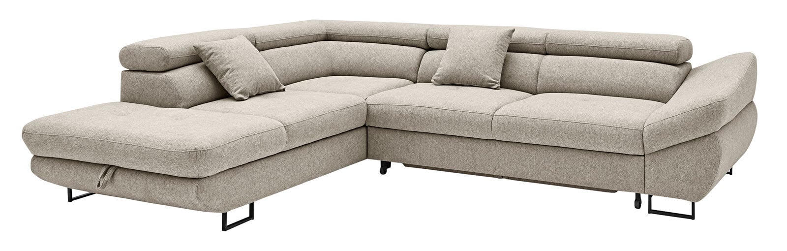 CASAVANTI Ecksofa FABIO 235 x 280 cm Primo beige