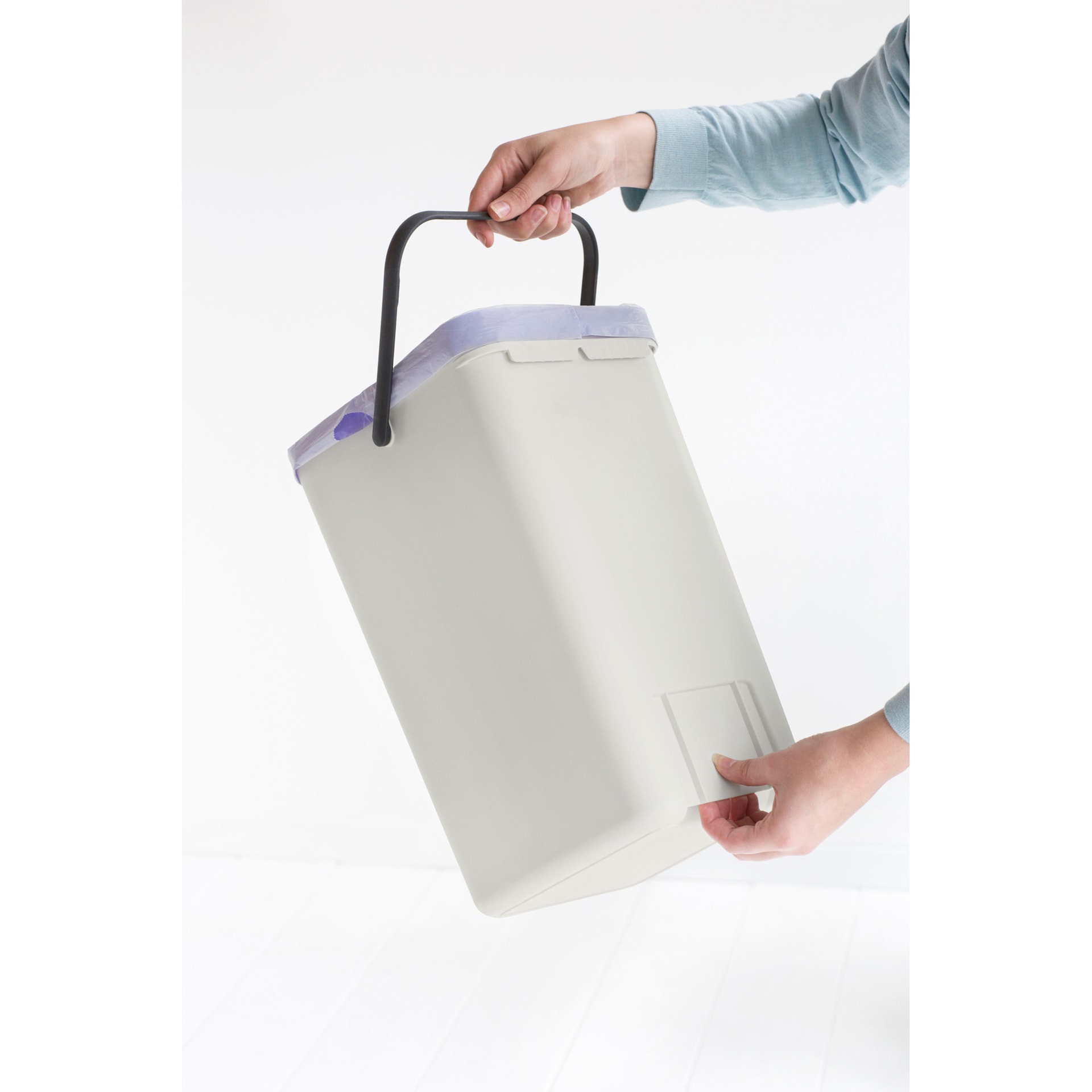 brabantia Abfalleimer SORT & GO 12 Liter Light Grey