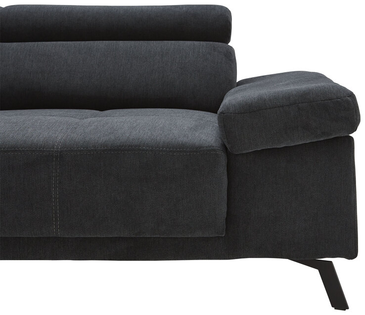 Ecksofa DENIA 192 x 309 cm dunkelgrau