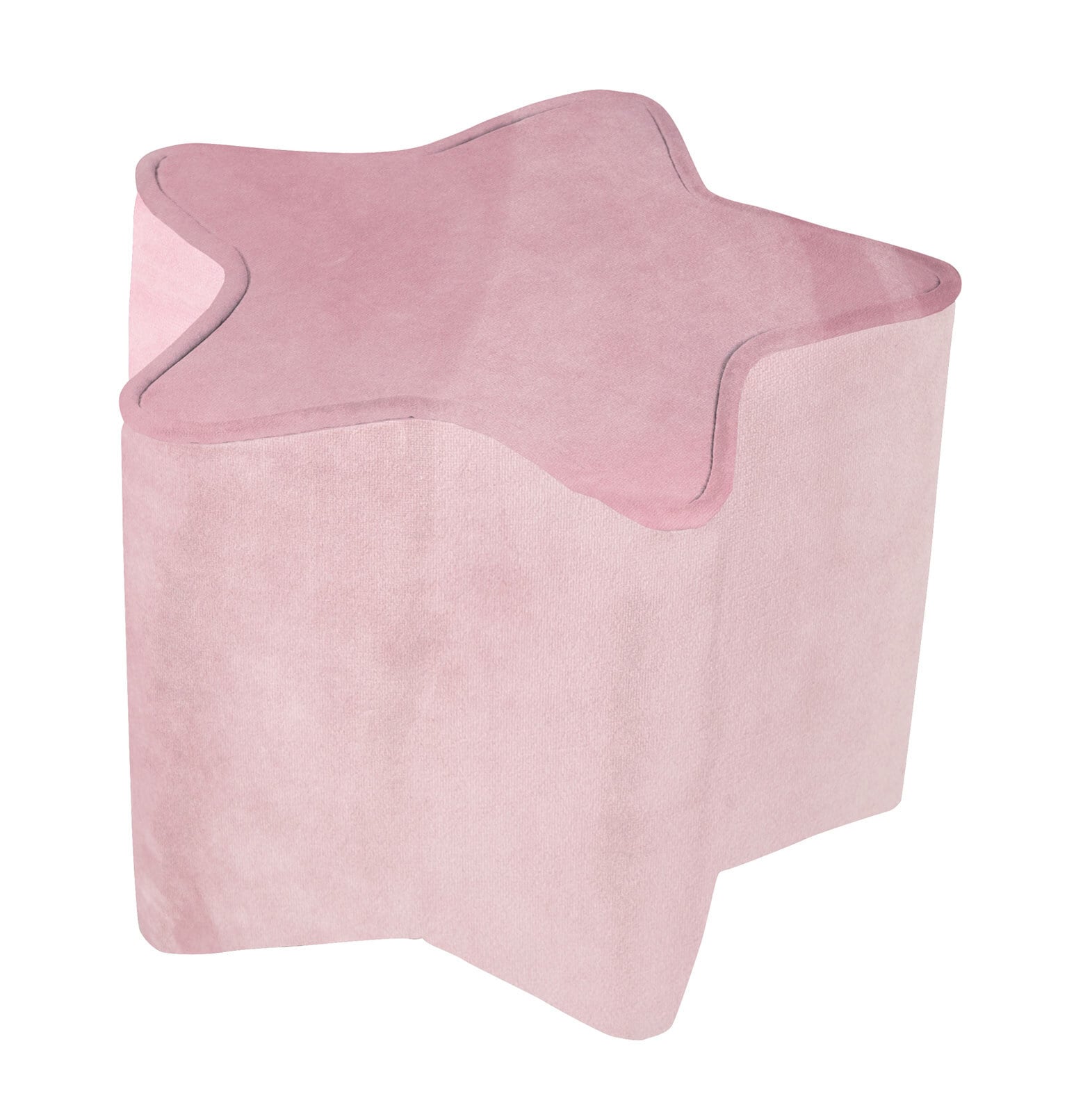 roba Kinderhocker STERN 32 x 30 x 24 cm Stoffbezug rosa