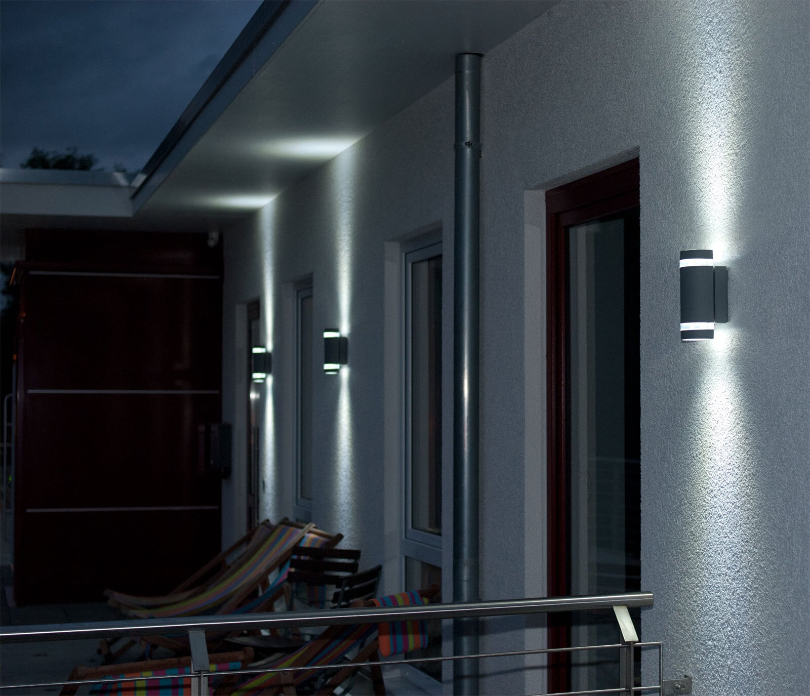 ECO-LIGHT Retrofit Außenleuchte FOCUS Alu anthrazit 