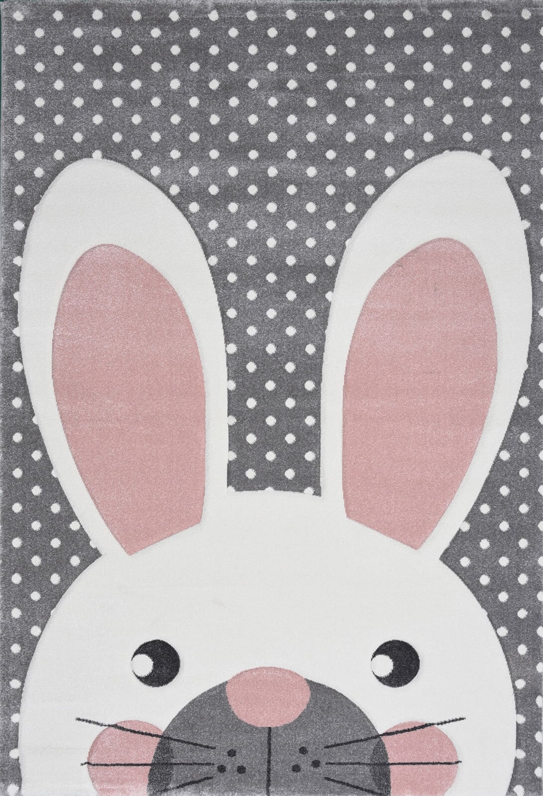 Kinderteppich PASTEL KIDS HASE 120 x 170 cm grau