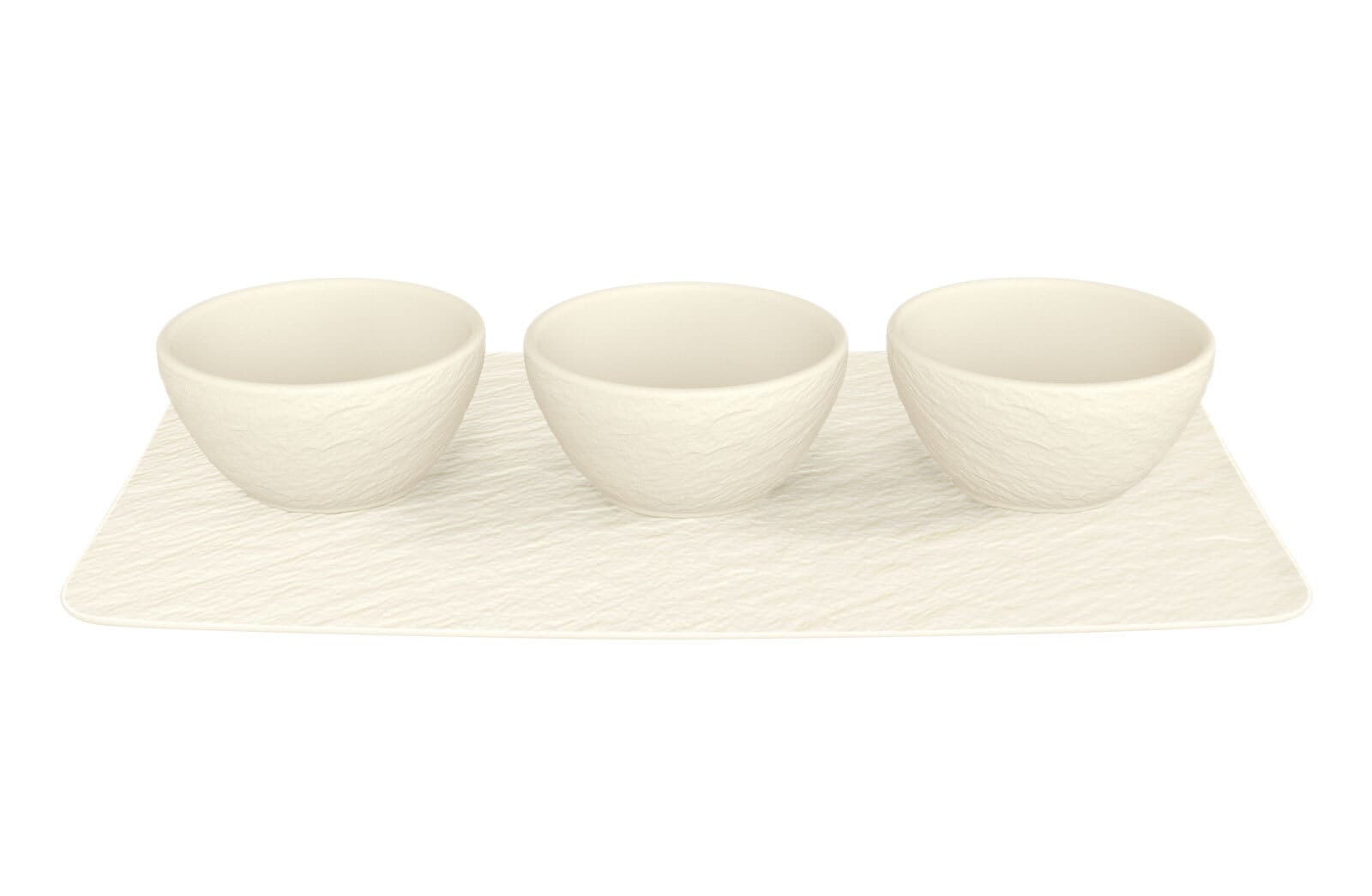 Villeroy & Boch Schälchen MANUFACTURE ROCK BLANC 4-teiliges Set weiß