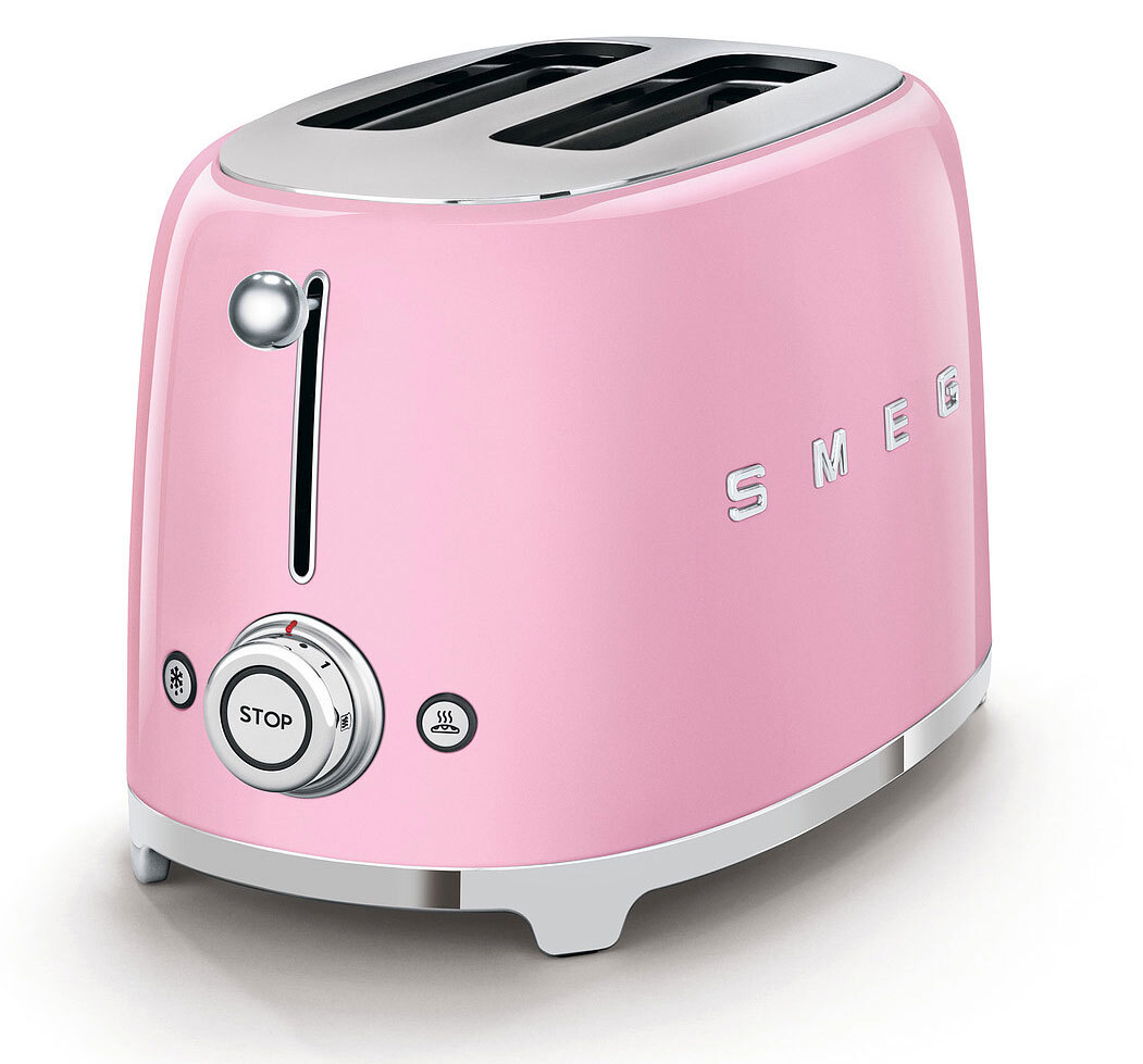 SMEG Toaster 2-Schlitz KOMPAKT Cadillac Pink
