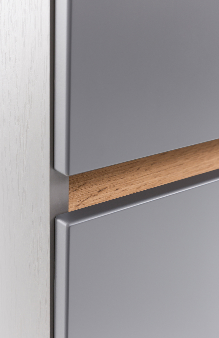 Bad-Hochschrank BRÜGGE grau