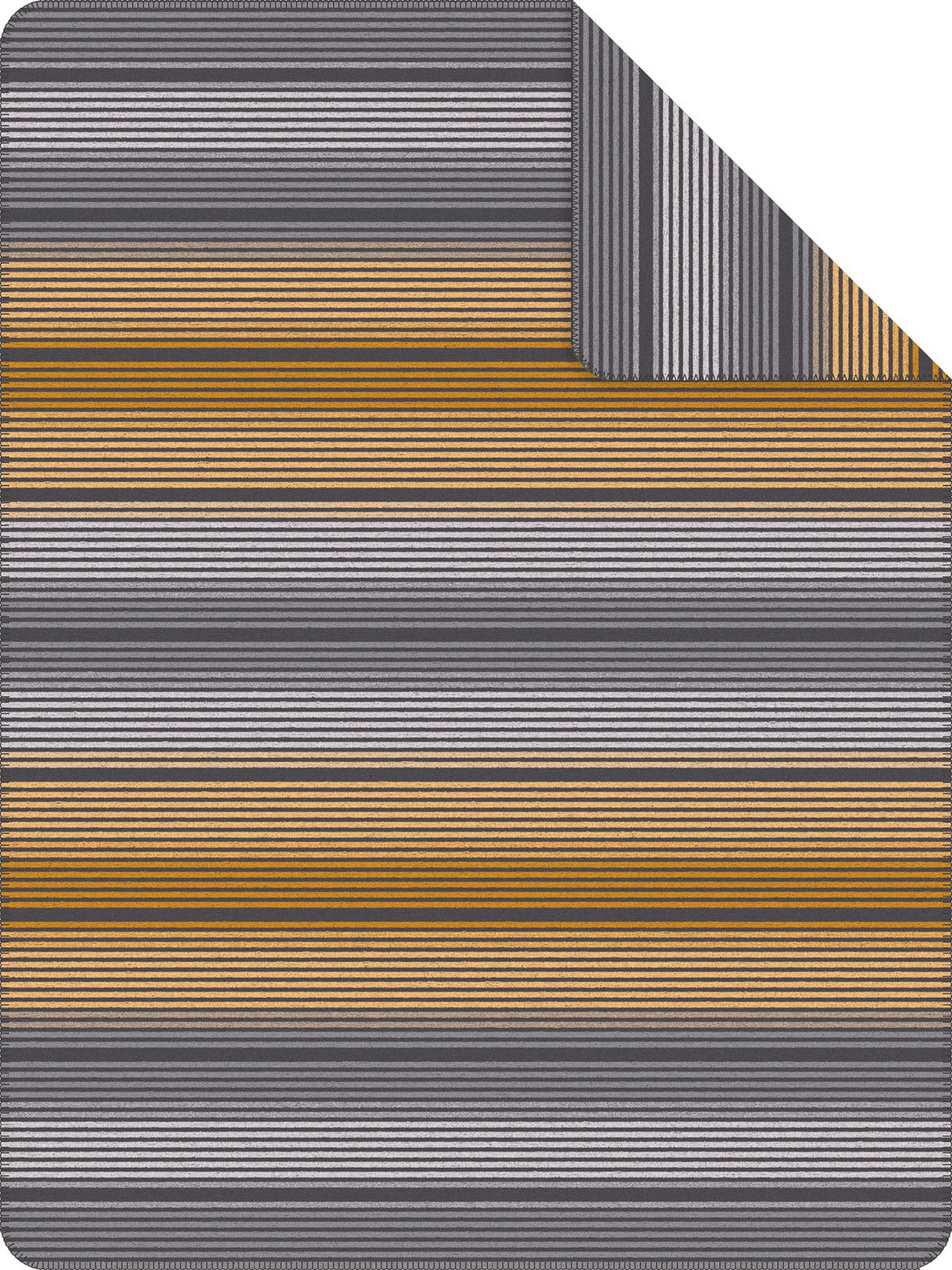 s.Oliver Jacquard-Decke 150 x 200 cm curry/grau
