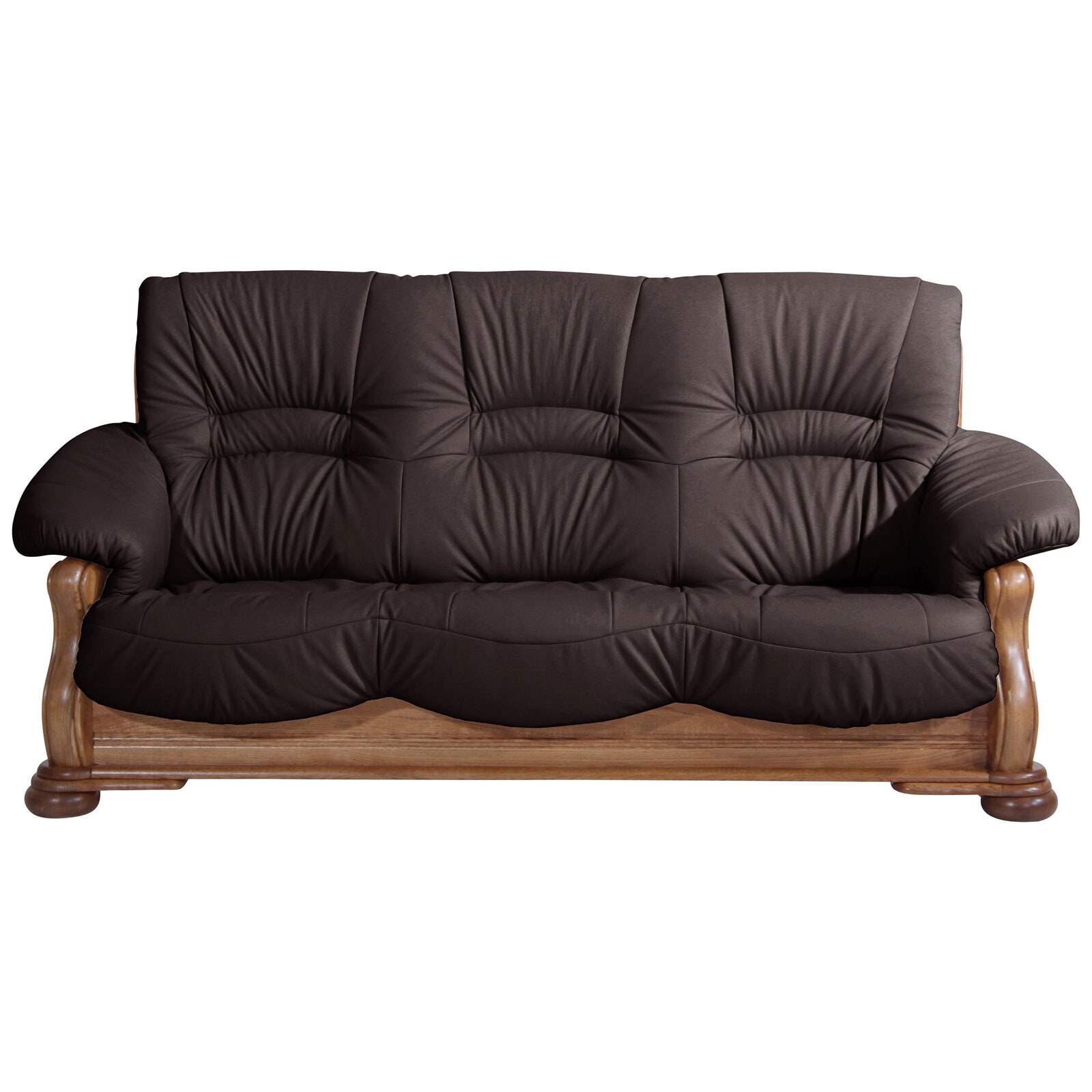 Sofa TENNESSEE 3-Sitzer braun