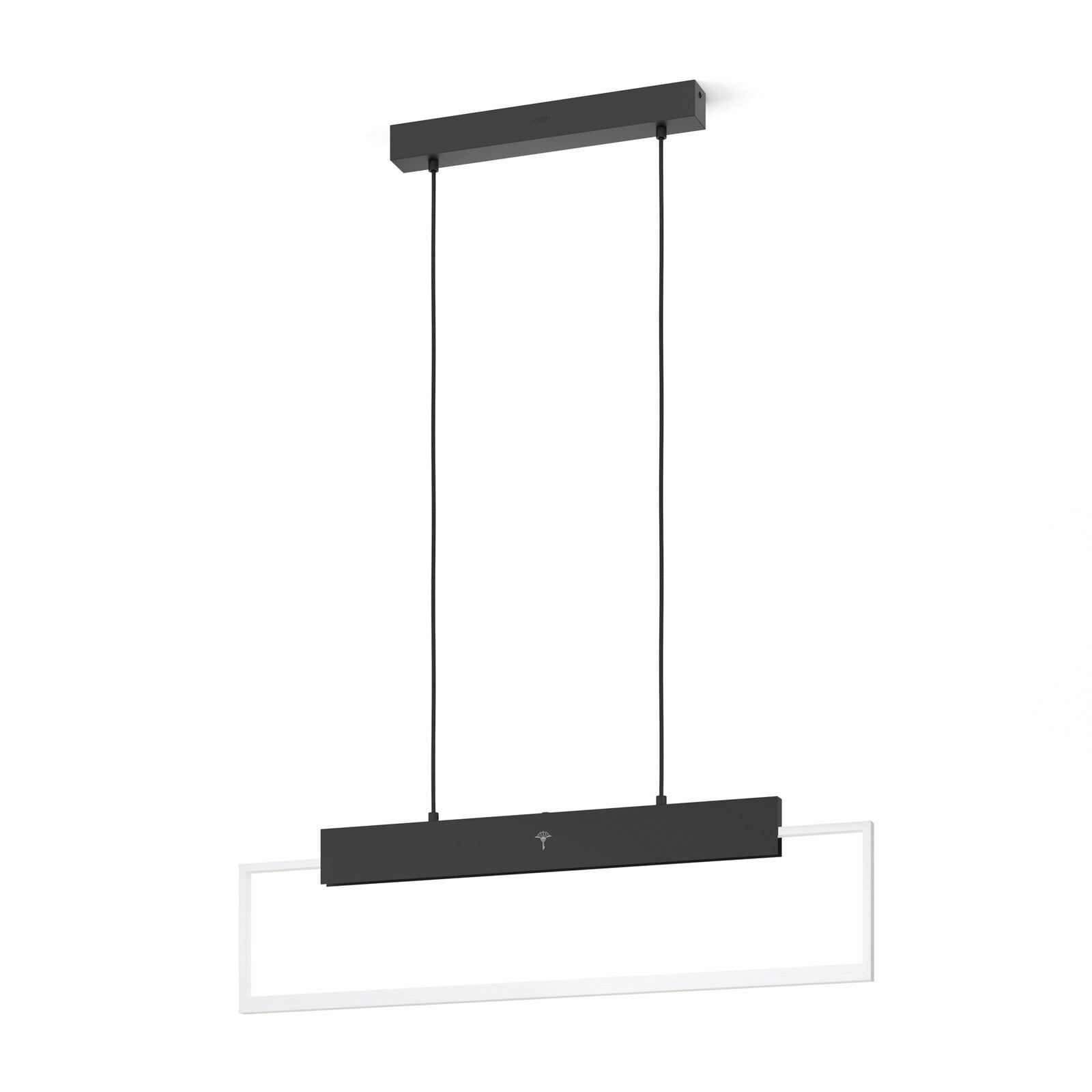 JOOP! LED Pendellampe CUBE-LIGHTS 83 cm stahlfarbig /schwarz