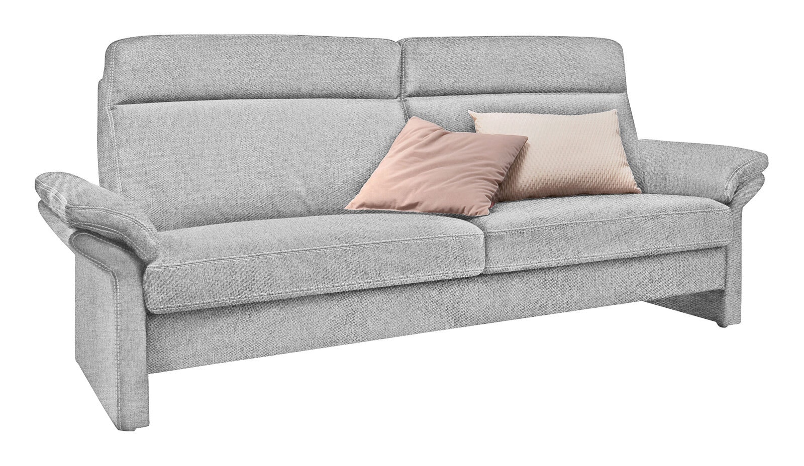 LASCONDO Sofa 3-Sitzer MAXIM I 198 cm Stoffbezug orlando lightgrey