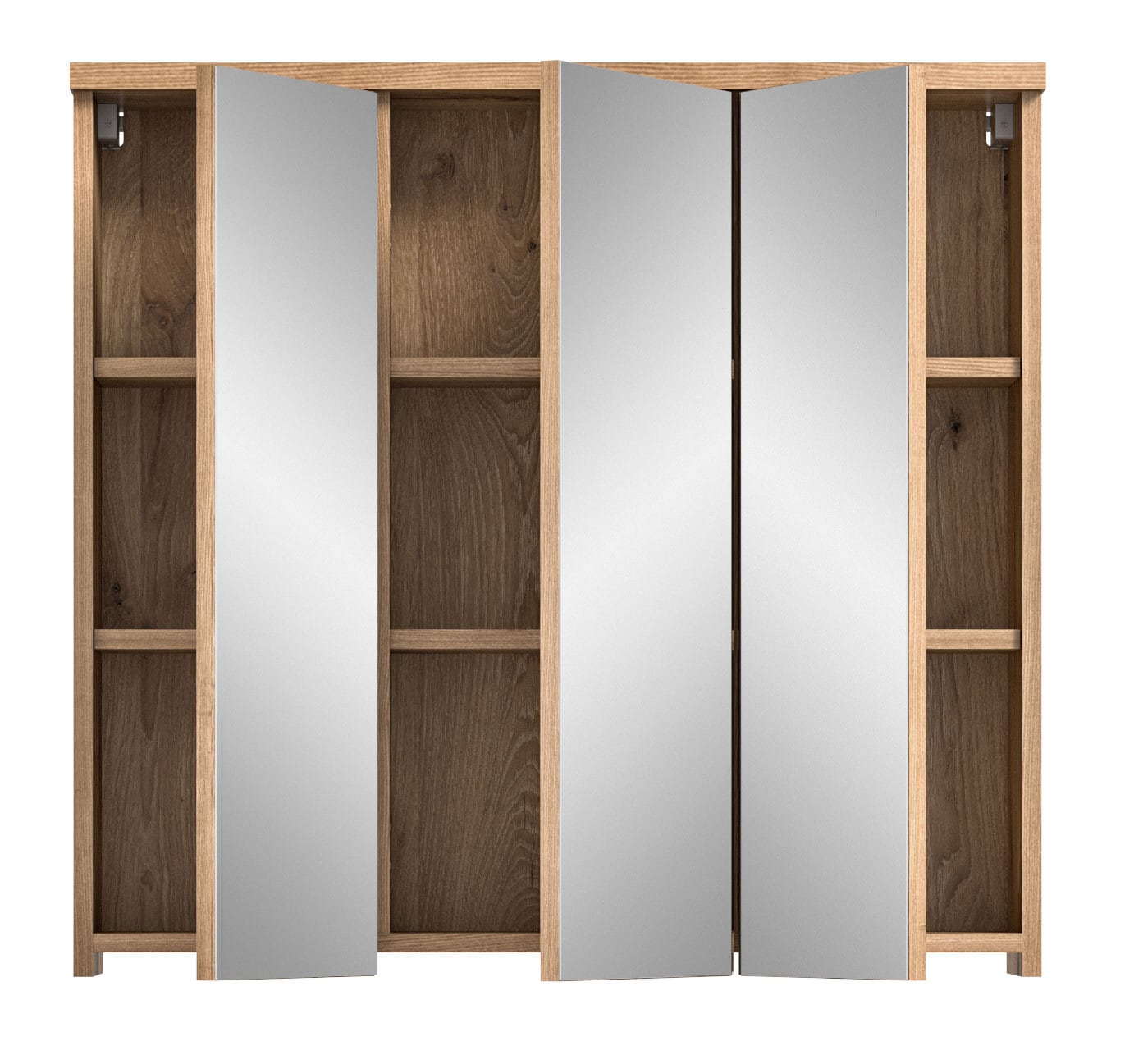 Spiegelschrank GRADO 80 x 75 cm Eiche