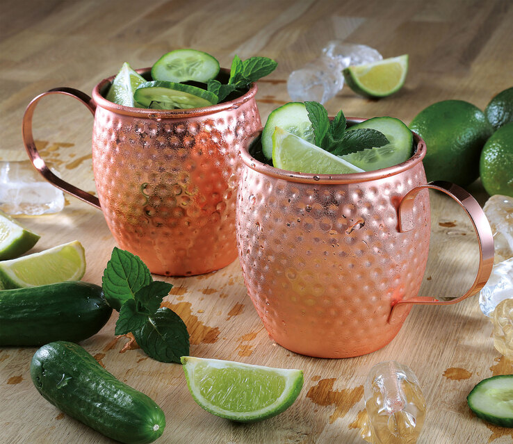 cilio Becher MOSCOW MULE 500 ml kupferfarbig Hammerschlag
