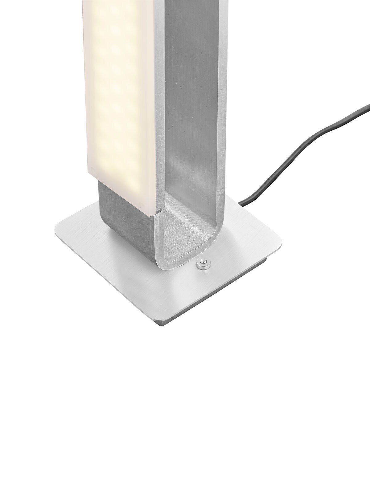 B-LEUCHTEN LED Tischlampe BOX alufarbig eloxiert