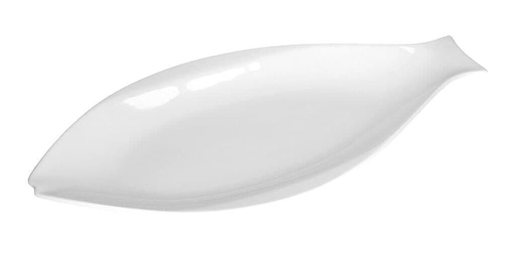 LA PORCELLANA BIANCA Fischplatte ELBA 42 cm Porzellan weiß