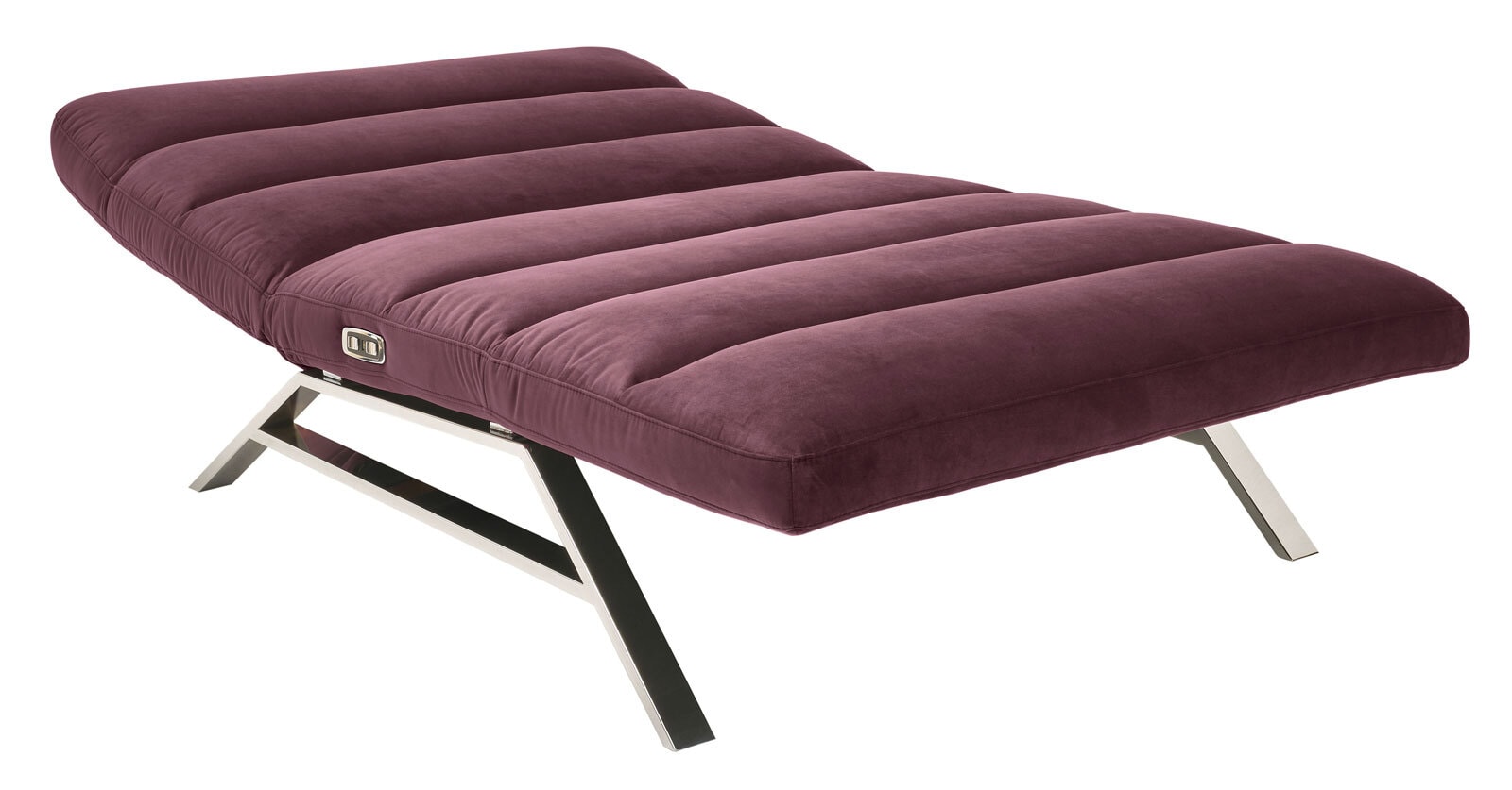 Ole Gunderson Relaxliege 158-198 x 120 cm Stoffbezug purple