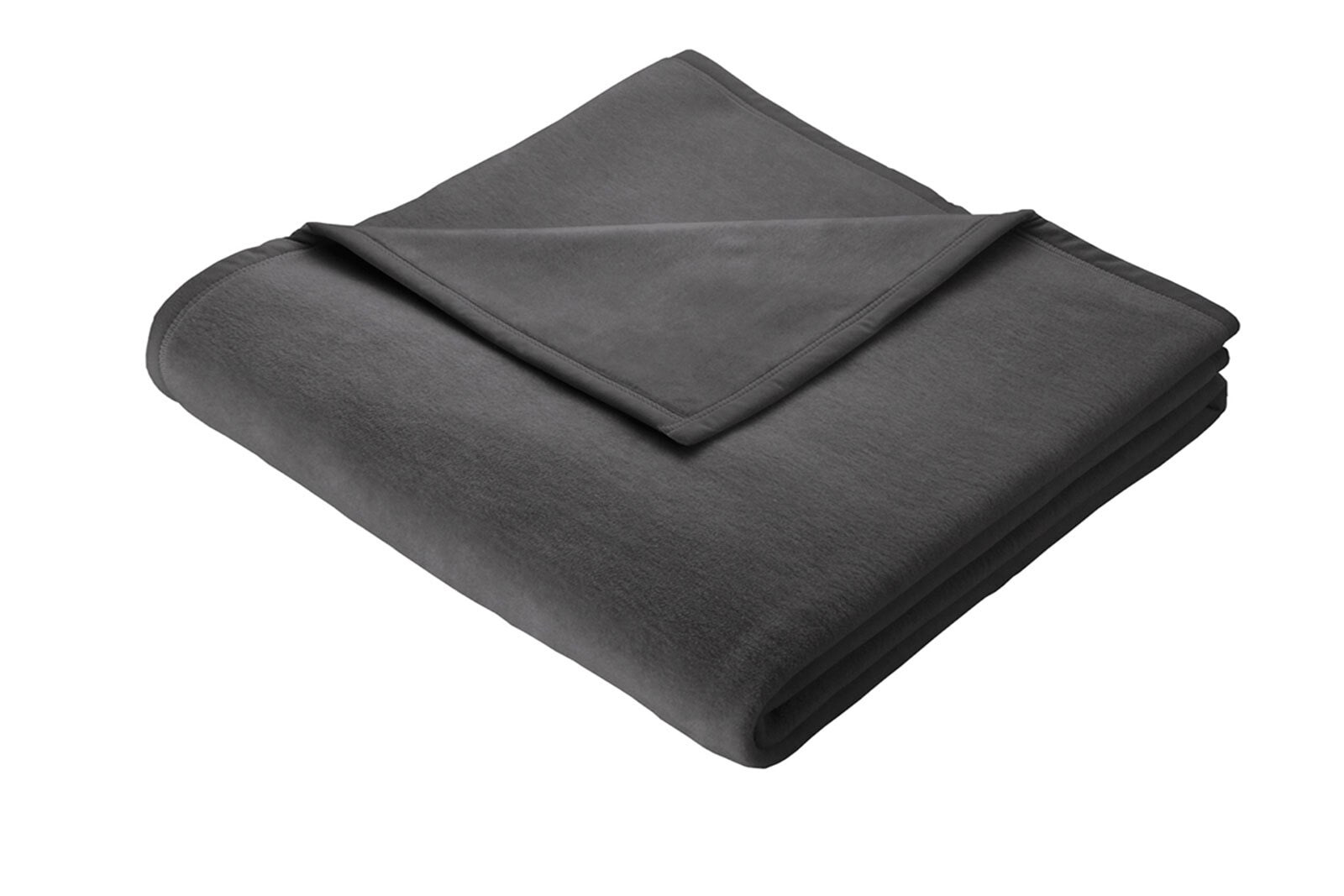 Biederlack Wohndecke COTTON HOME 150 x 200 grau/schwarz