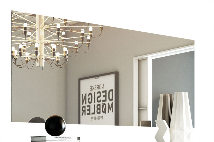 Wandspiegel GARDASEE 150 x 65 cm