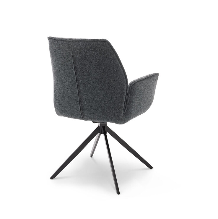 Musterring Stuhl mit Armlehnen TIAMA Bouclé Alpine onyx