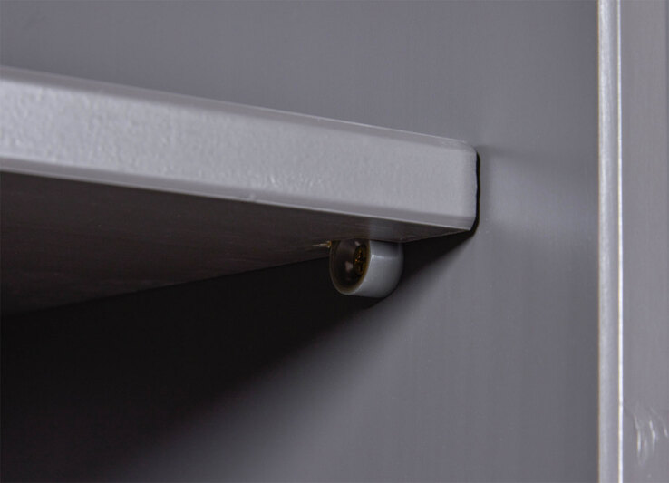 Regal NICLAS 90x190x38,1 cm Massivholz grau