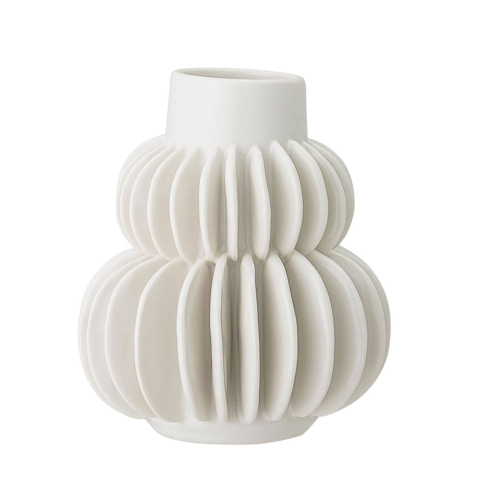 Bloomingville Vase HALFDAN 14 cm weiß
