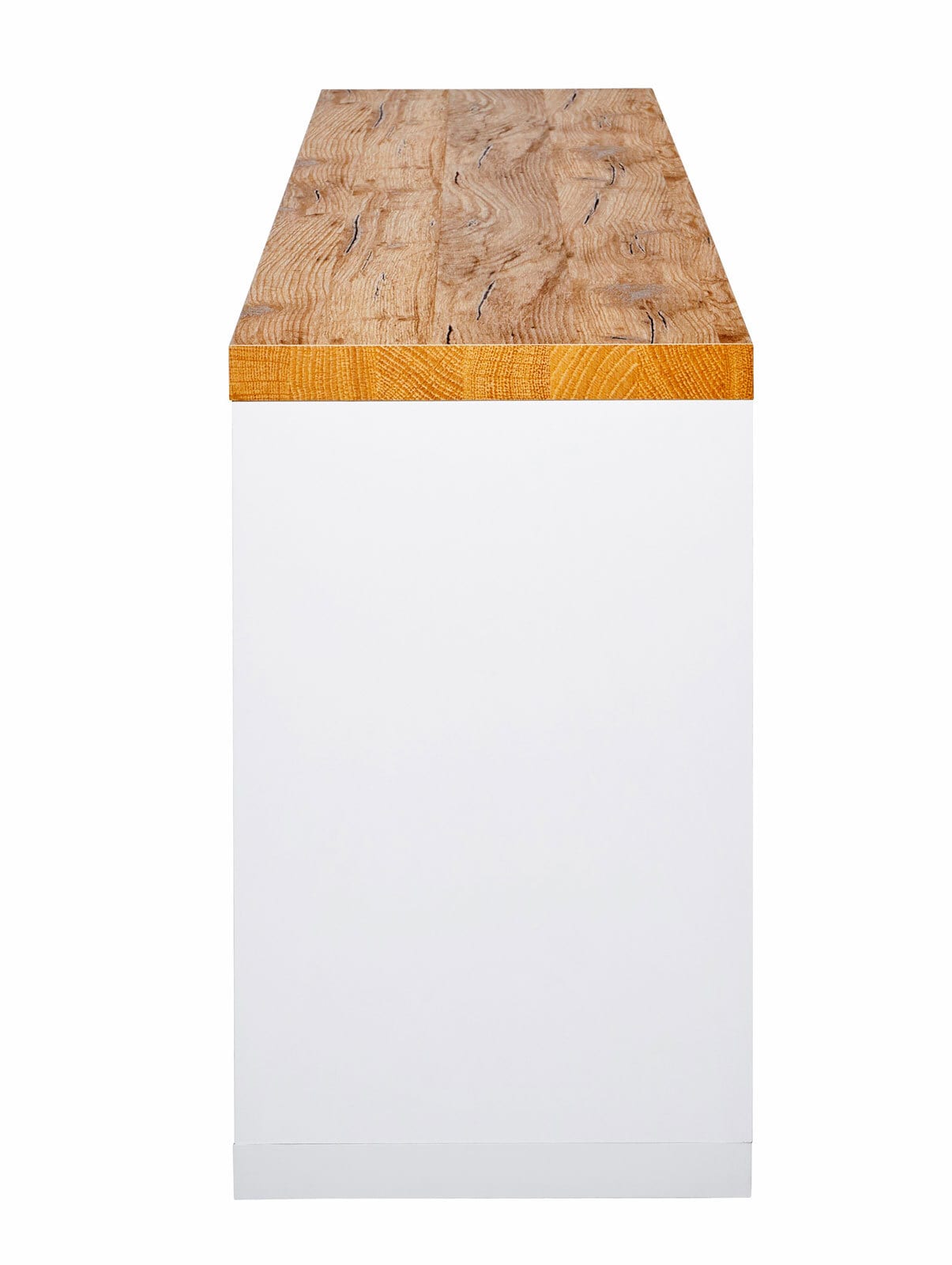 Lowboard SCOPE 180 x 75 cm Kerneiche/ weiß