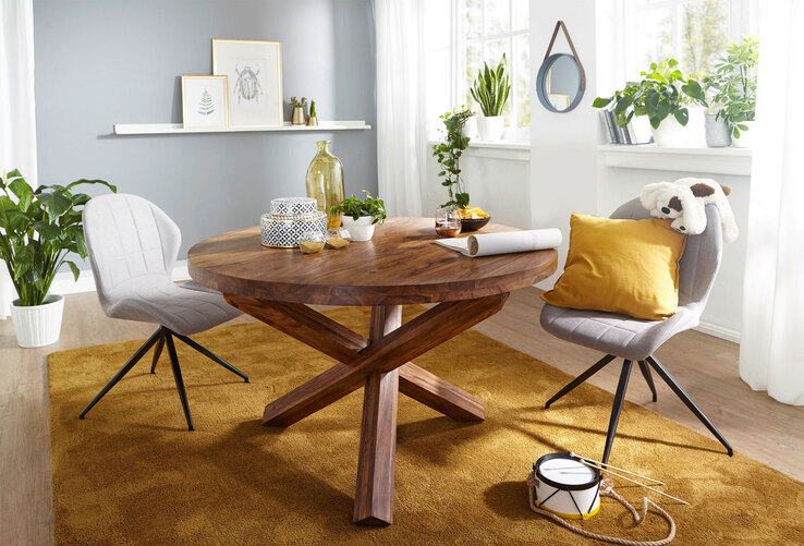 Esstisch 120 cm braun
