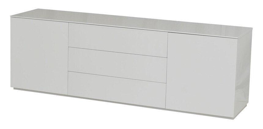 Sideboard MONIQUE 180 x 60 cm Hochglanz weiß