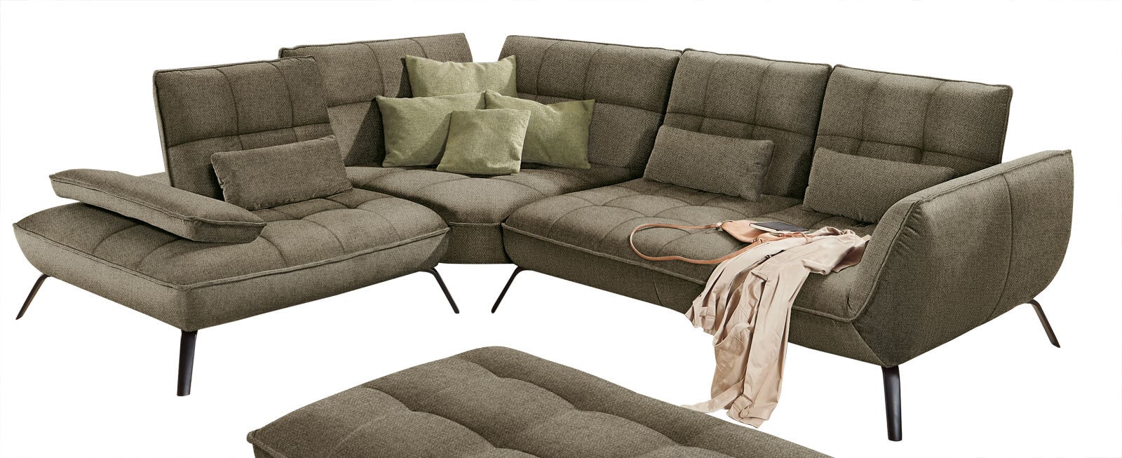 vito Ecksofa TICONA L Amsterdam khaki