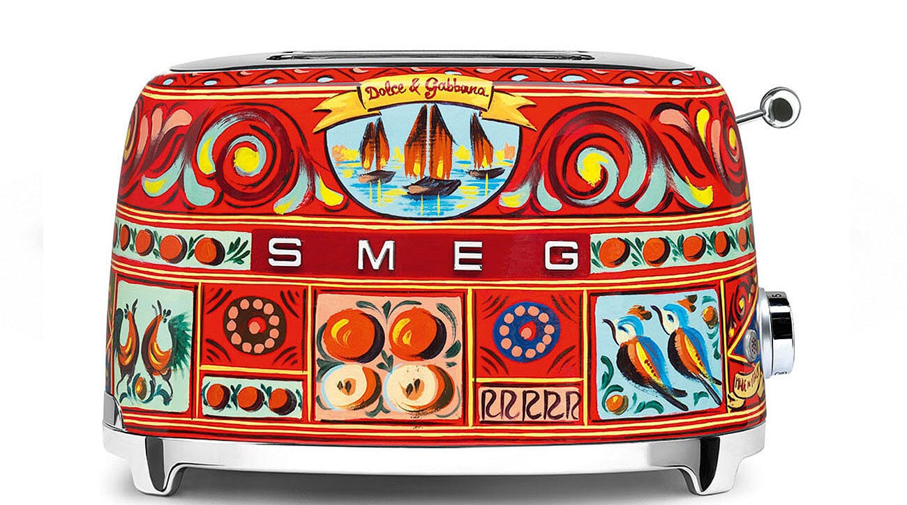 SMEG - Dolce & Gabbana Toaster 2-Schlitz bunt