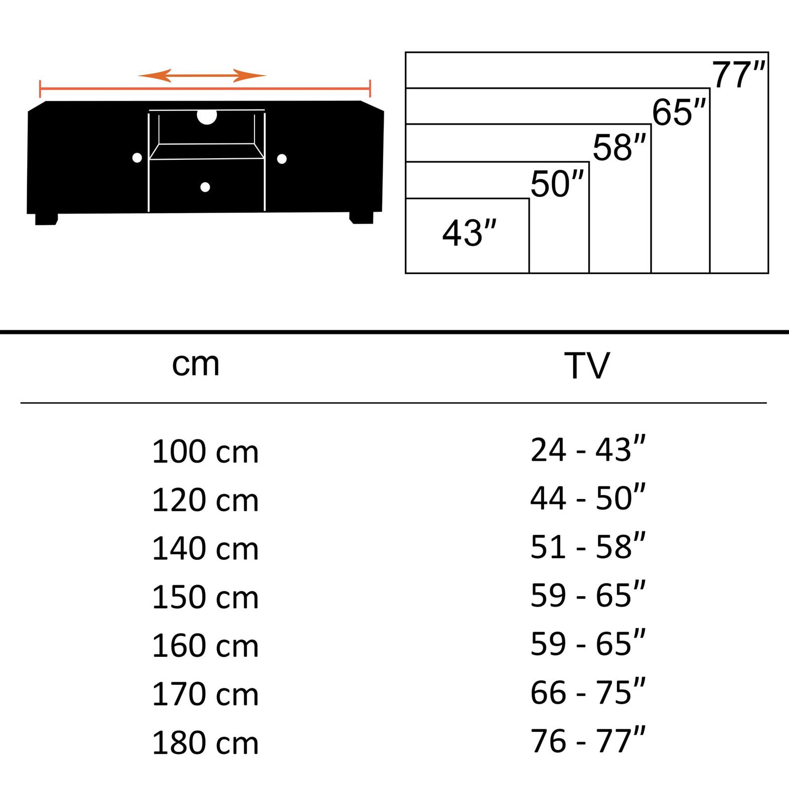 TV-Lowboard 147 x 50 cm braun