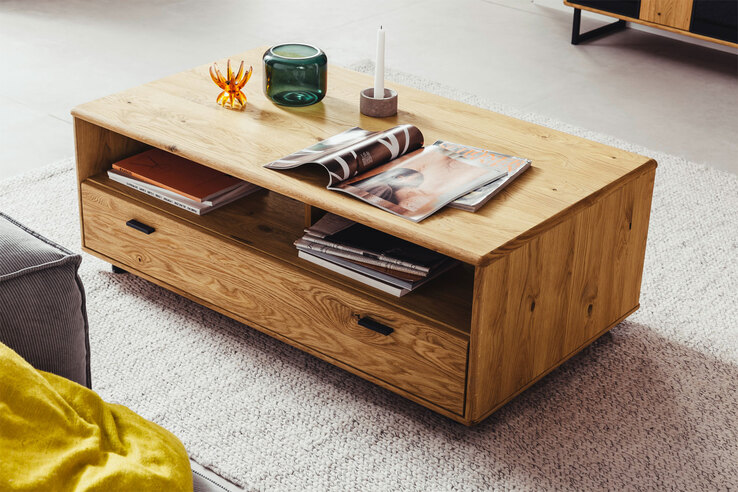 Couchtisch AREZZO Wildeiche 115 x 65 cm
