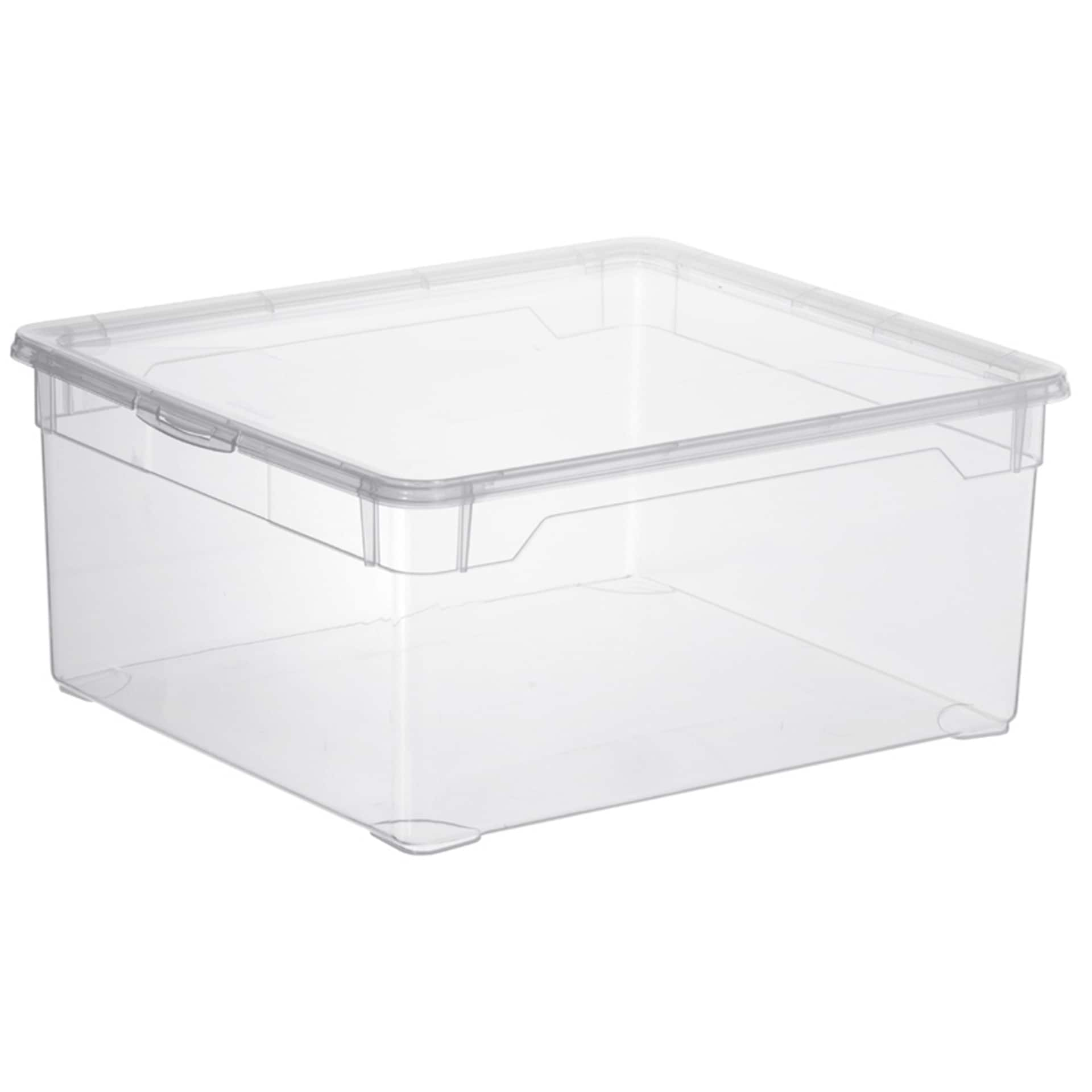 rotho Aufbewahrungsbox CLEAR 18 Liter Sweater Transparent