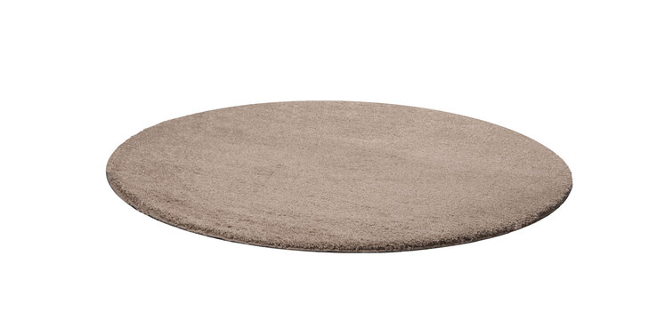 Webteppich VIGO 120 cm rund beige