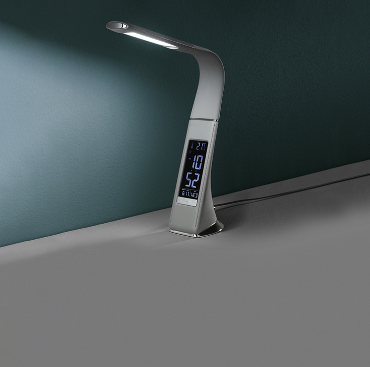 casaNOVA LED Schreibtischlampe SWING grau