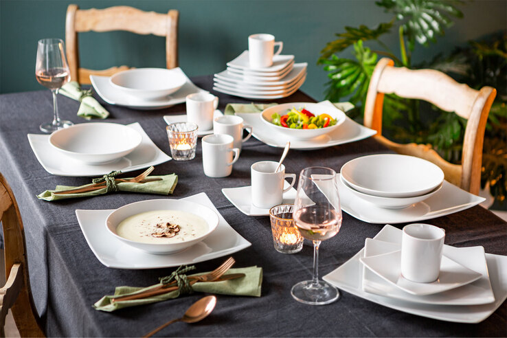 CreaTable Kombiservice NEW ELEGANCE 30-teilig weiß