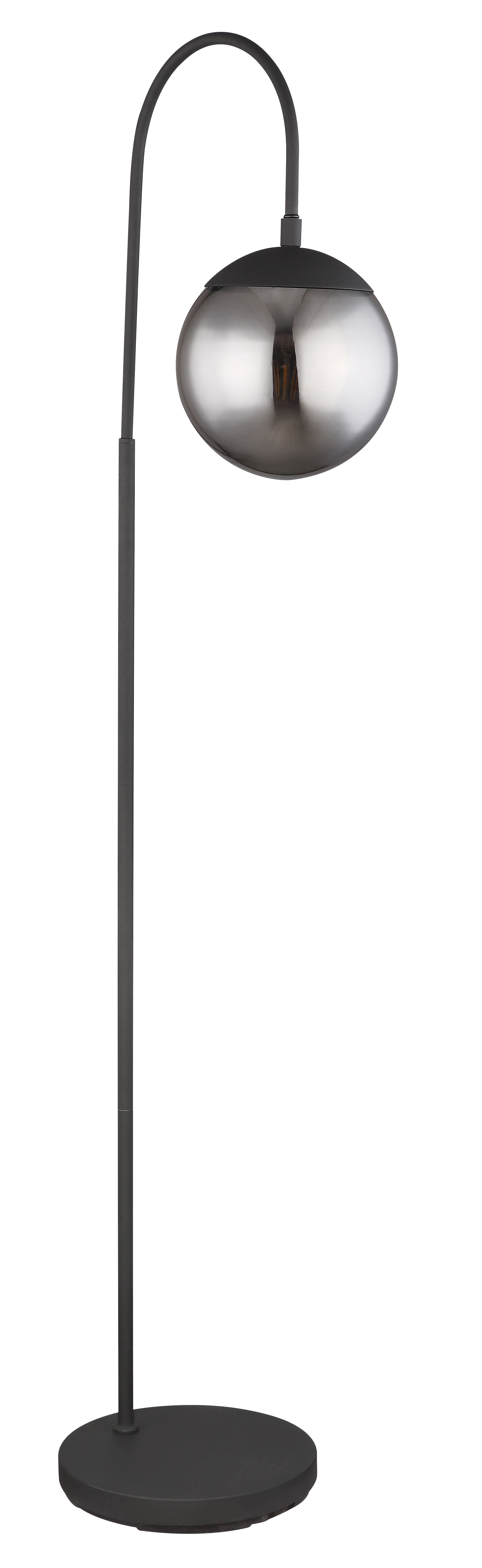 GLOBO Retrofit Bogenlampe BLAMA 150 cm schwarz