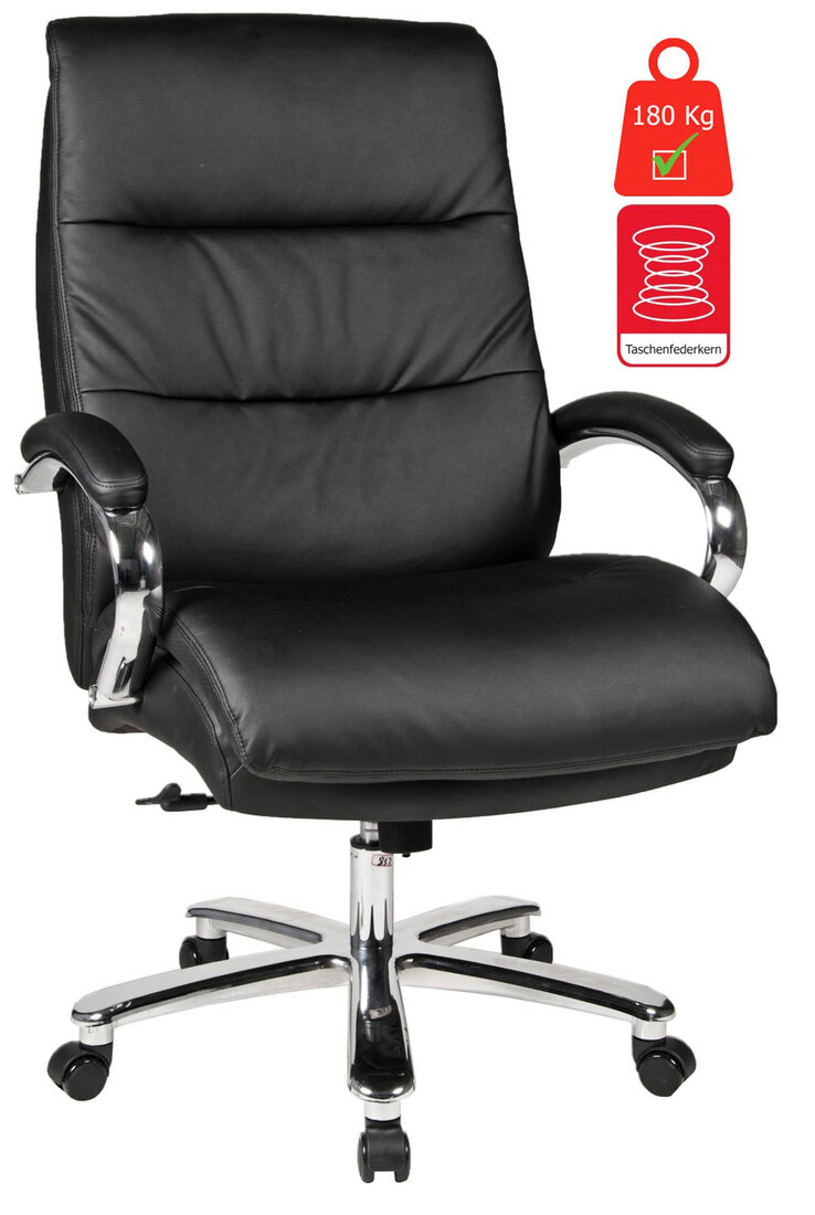 CASAVANTI Chefsessel FREDERICO Lederlook schwarz
