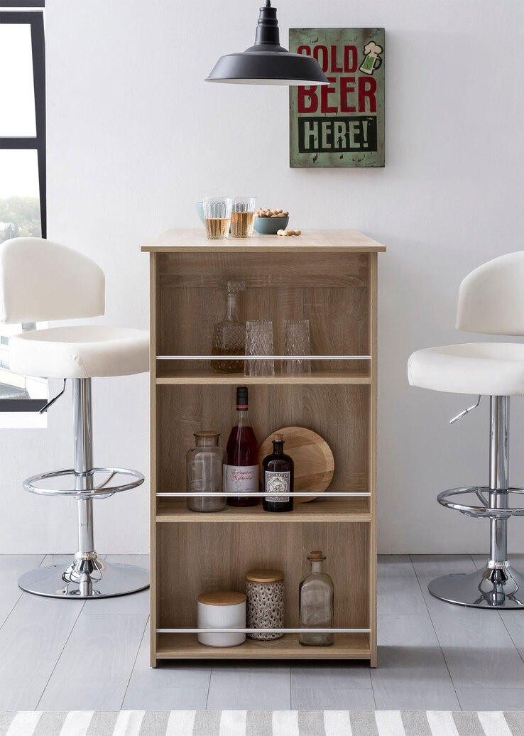 Bartisch 60 x 120 cm braun