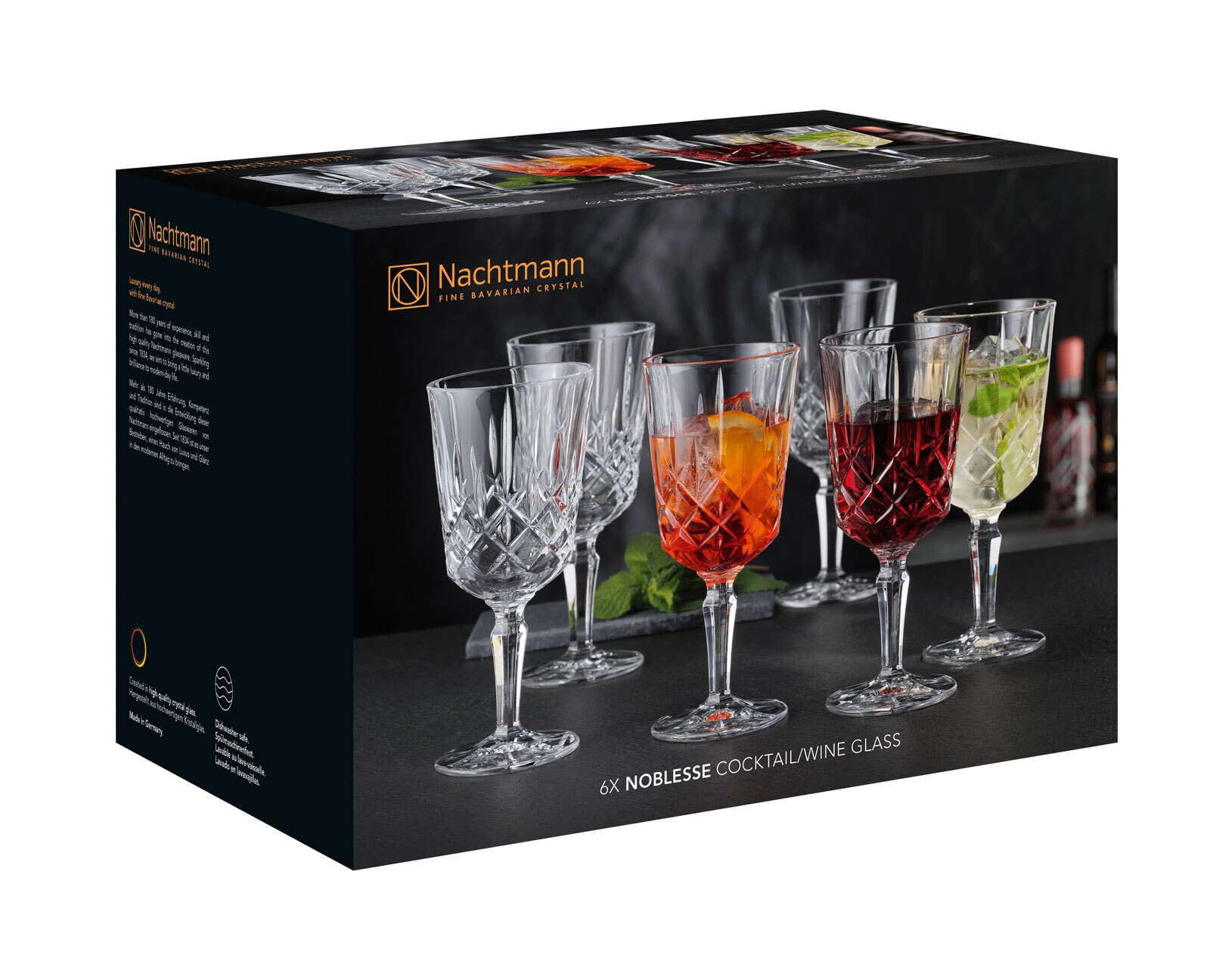 Nachtmann Cocktailglas NOBLESSE 6er Set 355 ml Glas