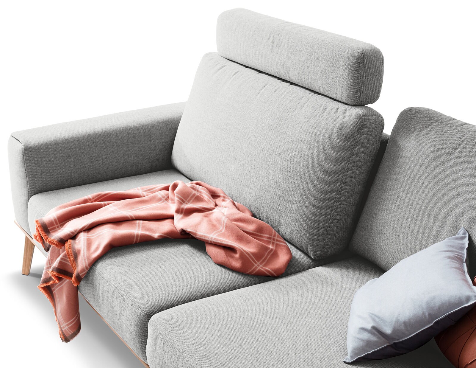 SCHÖNER WOHNEN-Kollektion Sofa 2-Sitzer STAGE Stoff Trend platingrau
