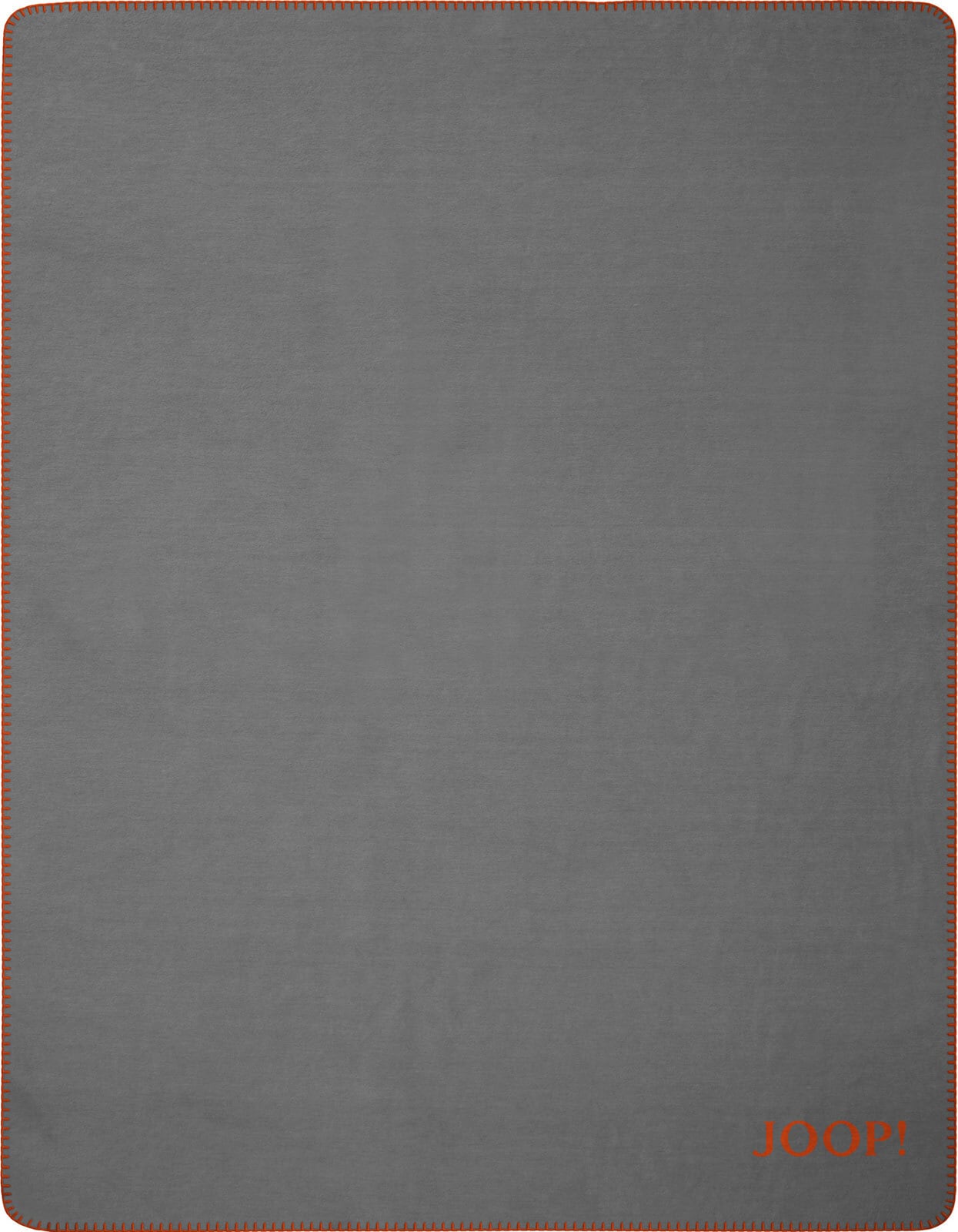 JOOP! Uni-Wohndecke DOUBLEFACE 150 x 200 cm grau/orange