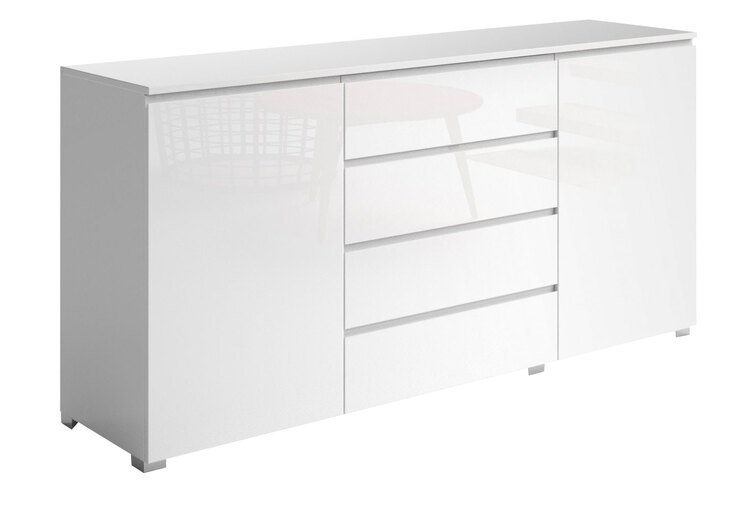 CASAVANTI Kommode SNOW 40 x 165 x 80 cm NB weiß