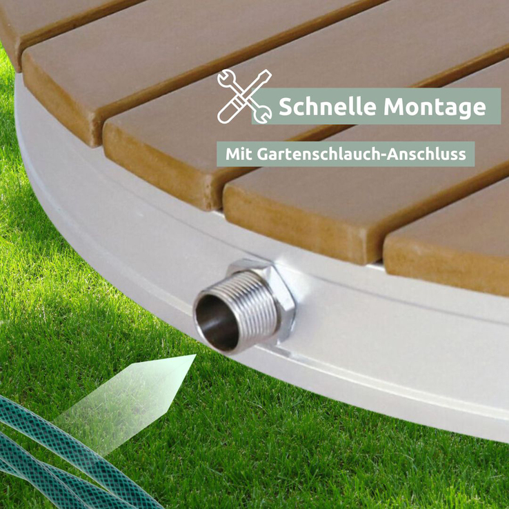 holz4home Gartendusche FLOOR 71 cm WPC