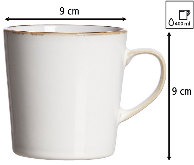 Ritzenhoff & Breker Kaffeebecher VISBY weiß