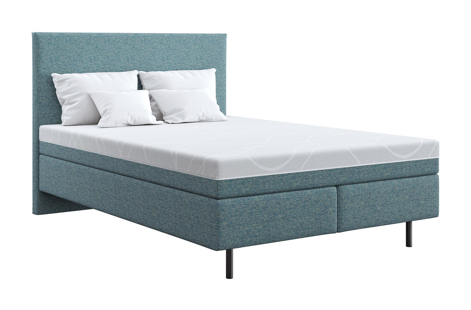 SCHLARAFFIA Boxspringbett MYNAP 140 x 200 cm Casual Aquamarine