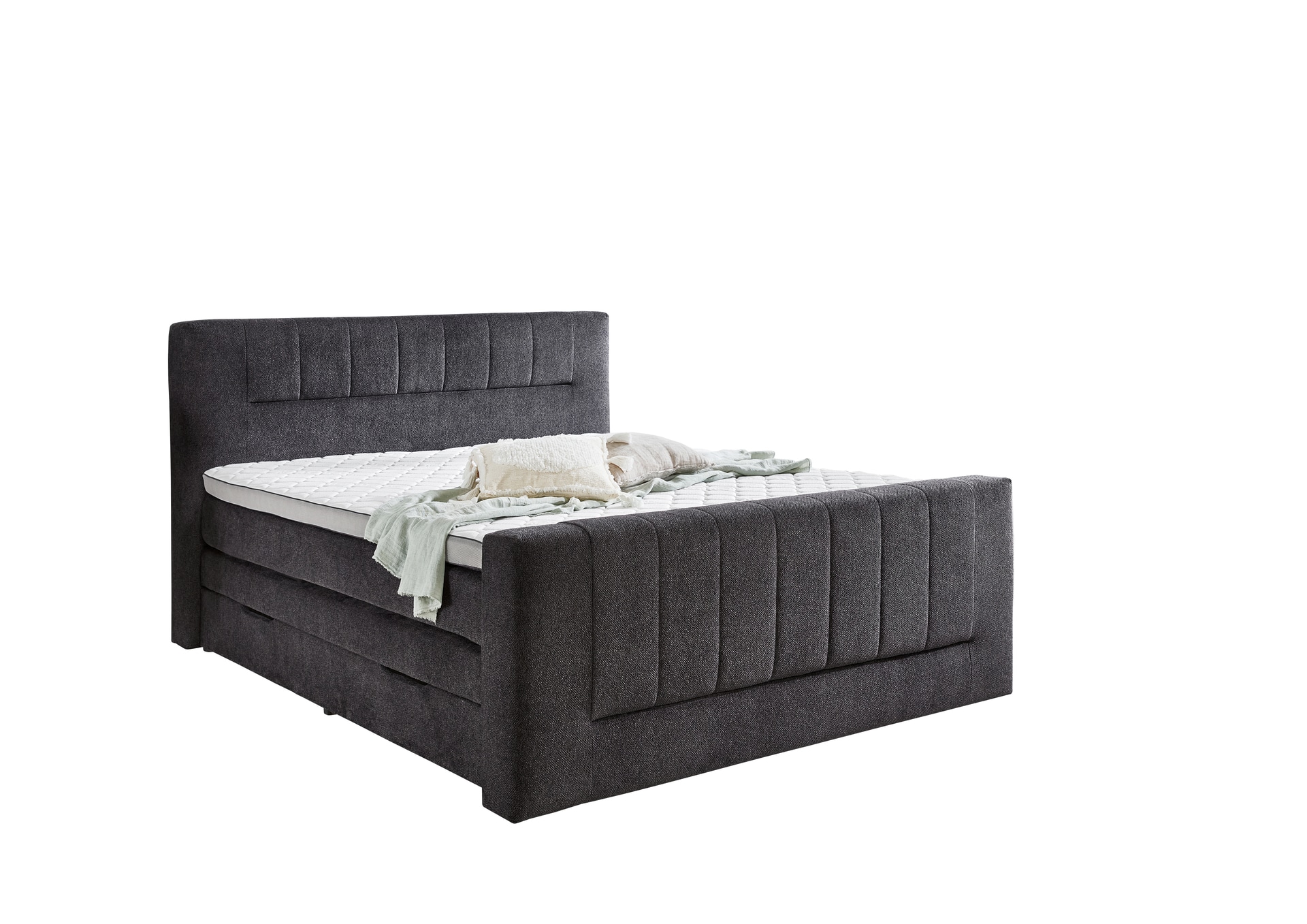 Boxspringbett KENOSHA 180 x 200 cm anthrazit