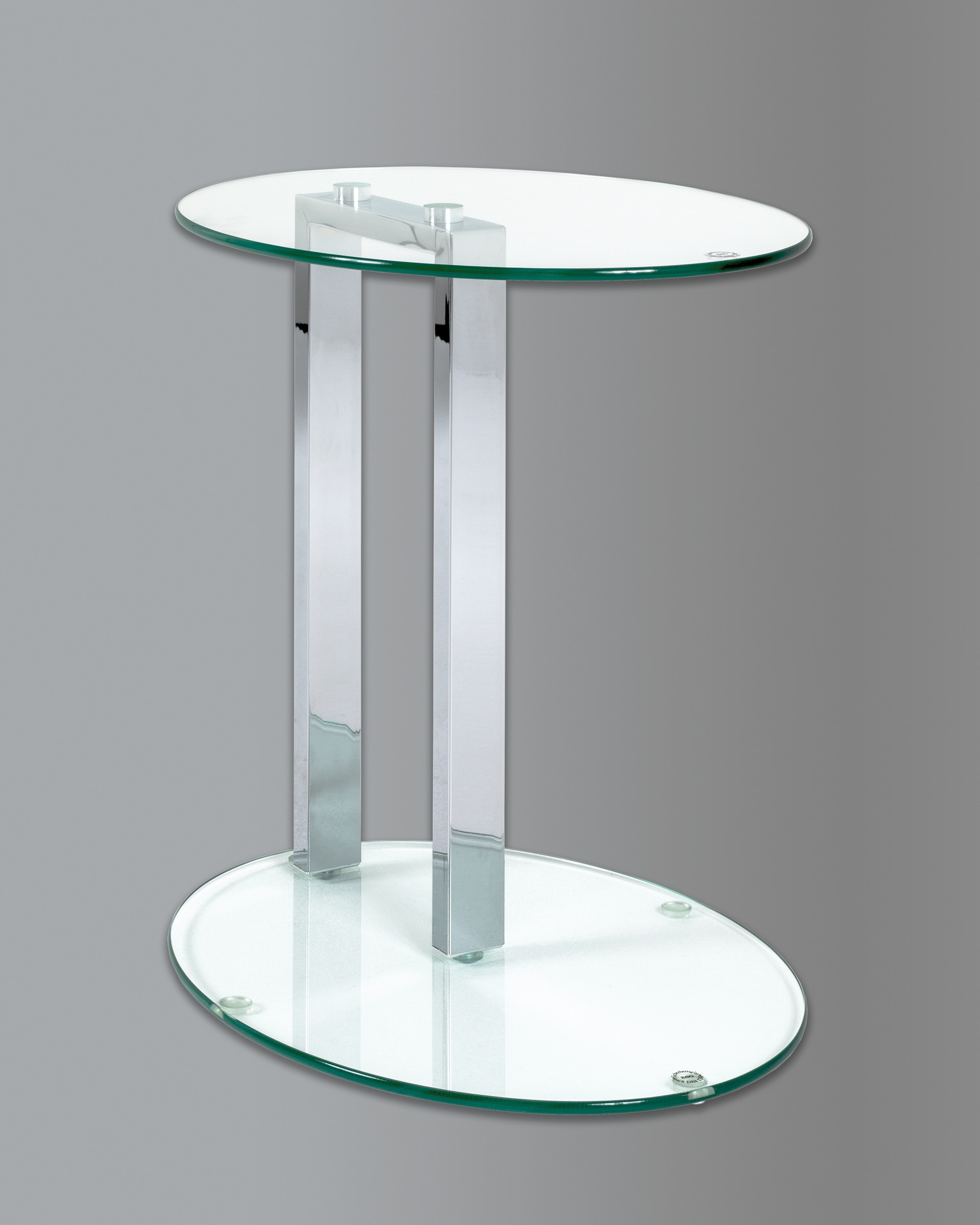 Beistelltisch oval ARTUR 2 45 x 35 cm Glas